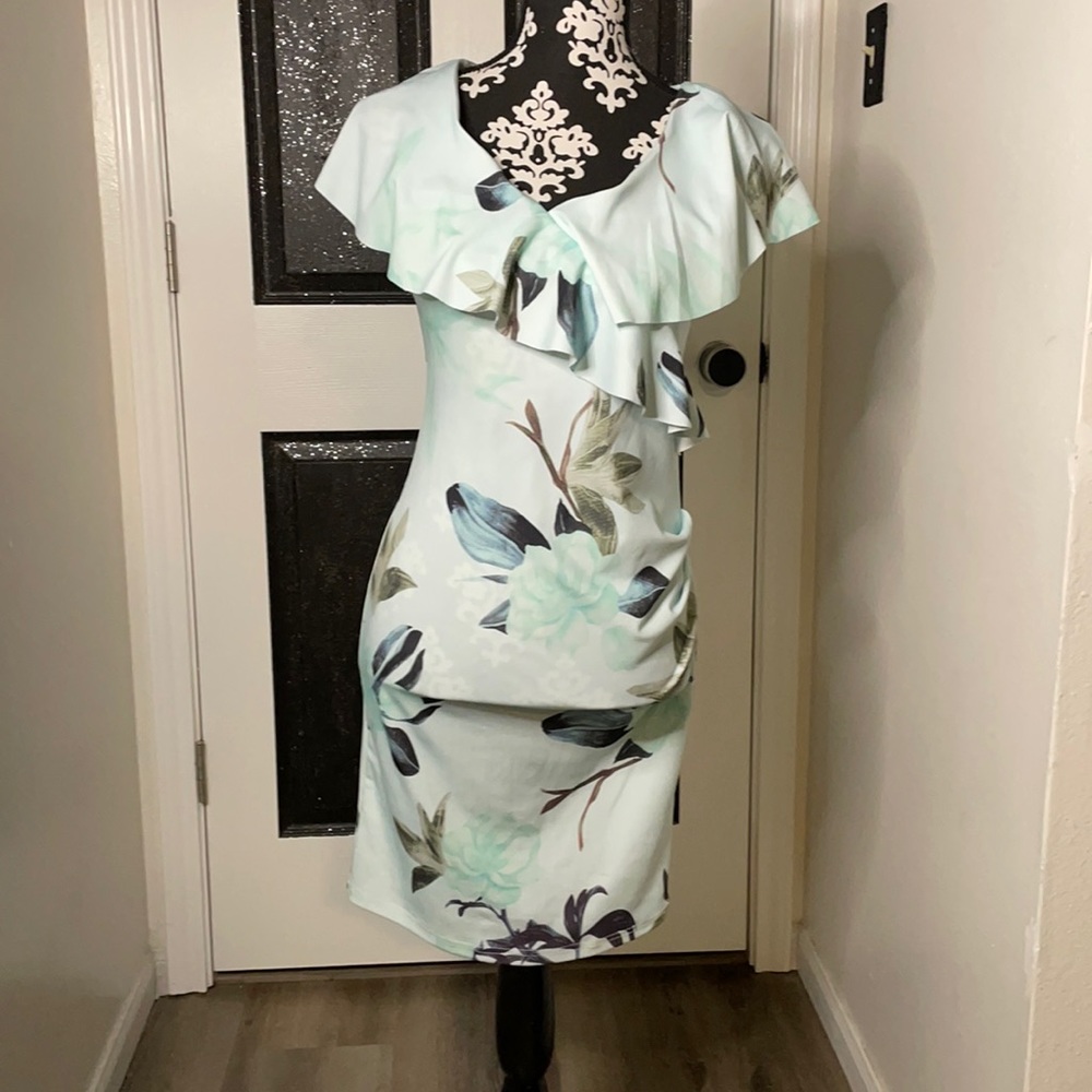 Floral Wiggle Dress